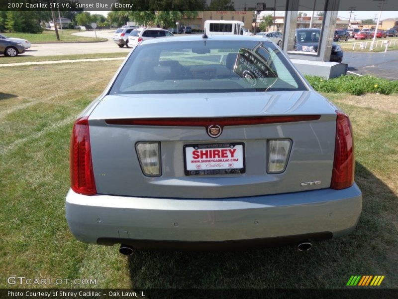 Sunset Blue / Ebony 2007 Cadillac STS V6