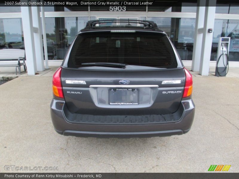 Diamond Gray Metallic / Charcoal Leather 2007 Subaru Outback 2.5i Limited Wagon