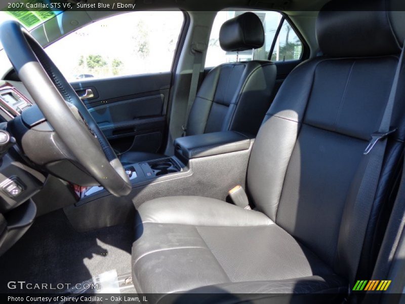 Sunset Blue / Ebony 2007 Cadillac STS V6
