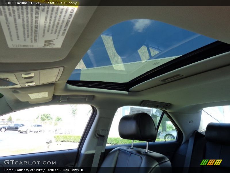 Sunset Blue / Ebony 2007 Cadillac STS V6
