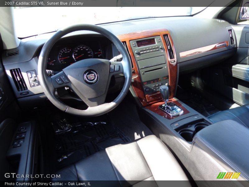 Sunset Blue / Ebony 2007 Cadillac STS V6