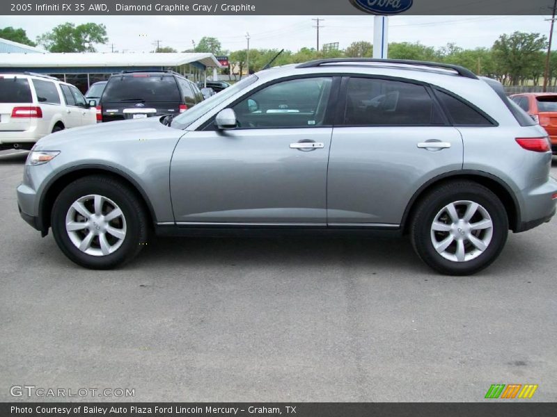 Diamond Graphite Gray / Graphite 2005 Infiniti FX 35 AWD