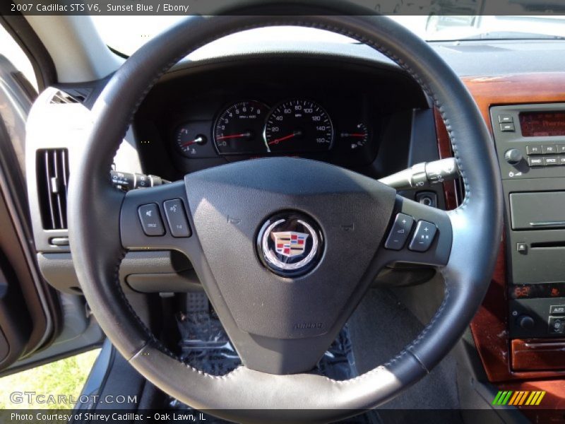 Sunset Blue / Ebony 2007 Cadillac STS V6