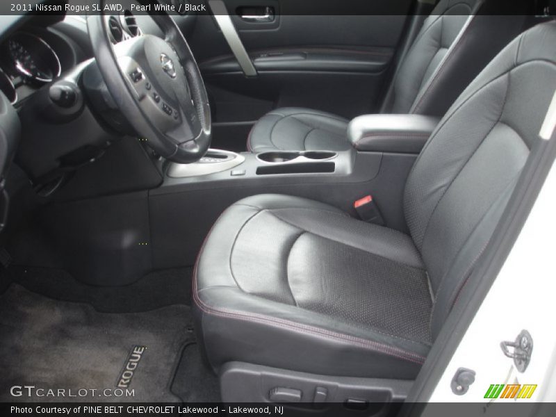 Pearl White / Black 2011 Nissan Rogue SL AWD