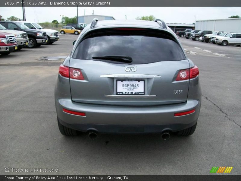 Diamond Graphite Gray / Graphite 2005 Infiniti FX 35 AWD
