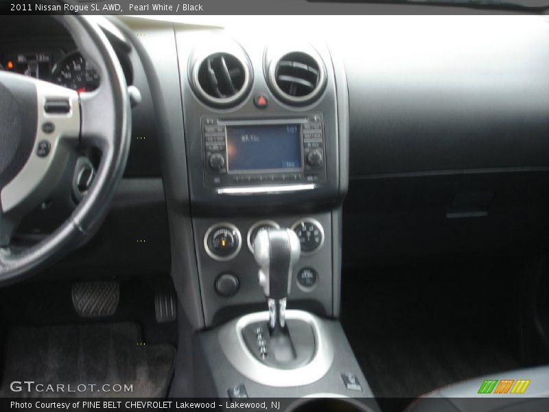 Pearl White / Black 2011 Nissan Rogue SL AWD