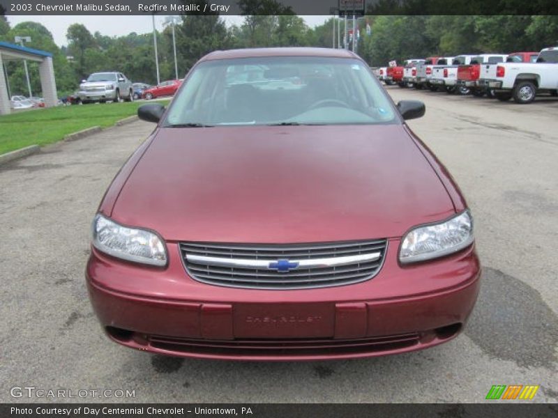 Redfire Metallic / Gray 2003 Chevrolet Malibu Sedan