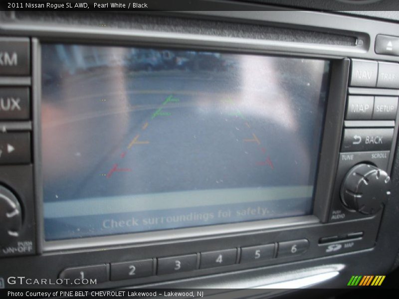 Pearl White / Black 2011 Nissan Rogue SL AWD