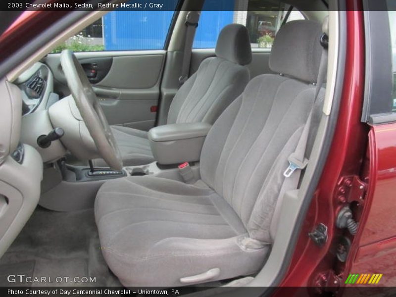 Redfire Metallic / Gray 2003 Chevrolet Malibu Sedan