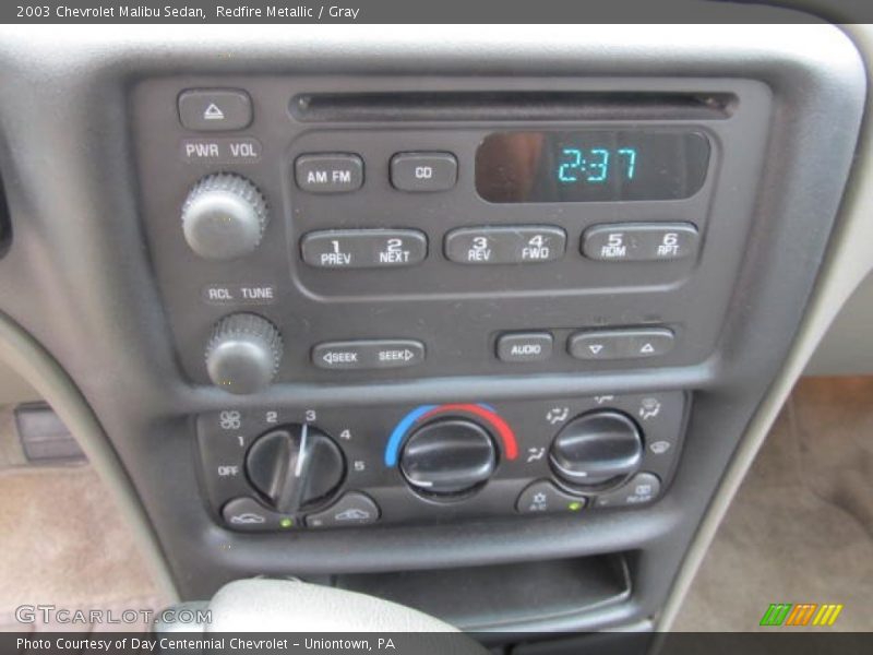 Redfire Metallic / Gray 2003 Chevrolet Malibu Sedan