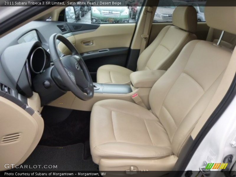 Satin White Pearl / Desert Beige 2011 Subaru Tribeca 3.6R Limited