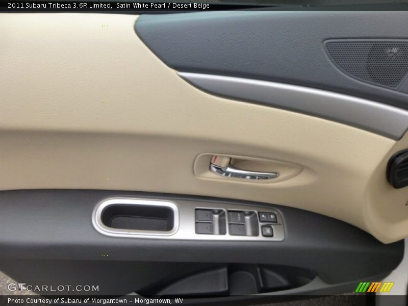 Satin White Pearl / Desert Beige 2011 Subaru Tribeca 3.6R Limited