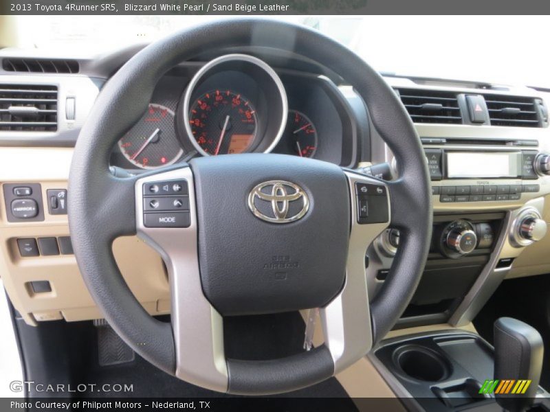 Blizzard White Pearl / Sand Beige Leather 2013 Toyota 4Runner SR5