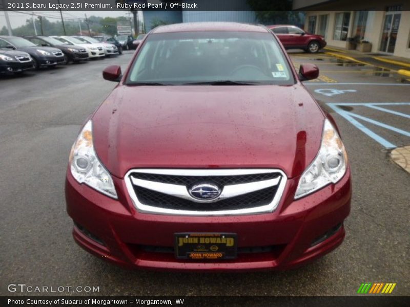 Ruby Red Pearl / Off-Black 2011 Subaru Legacy 2.5i Premium