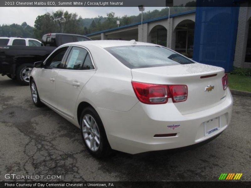 Summit White / Cocoa/Light Neutral 2013 Chevrolet Malibu ECO