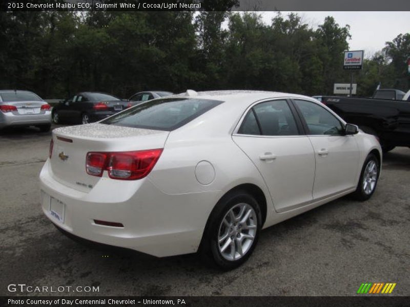 Summit White / Cocoa/Light Neutral 2013 Chevrolet Malibu ECO