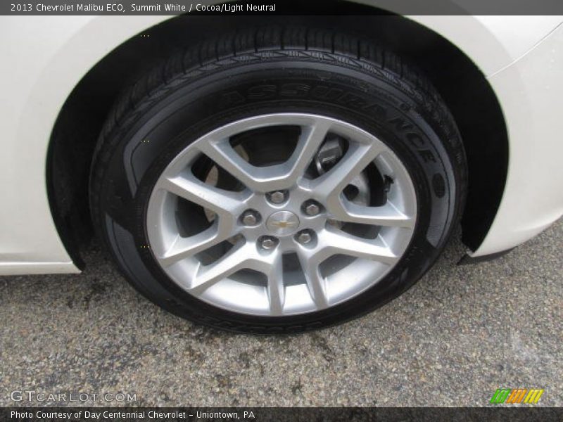 Summit White / Cocoa/Light Neutral 2013 Chevrolet Malibu ECO