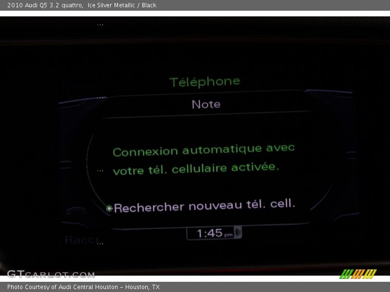 Ice Silver Metallic / Black 2010 Audi Q5 3.2 quattro