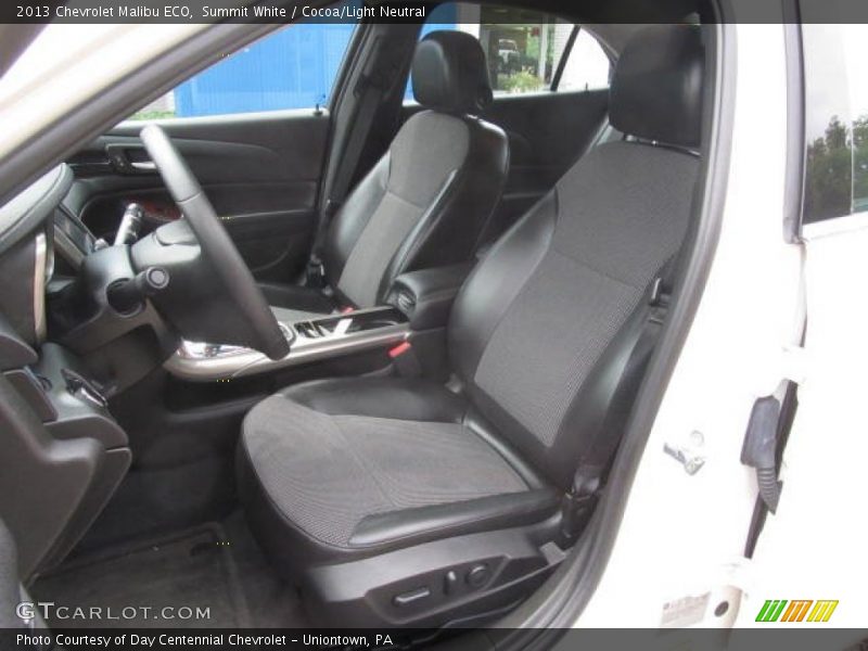 Summit White / Cocoa/Light Neutral 2013 Chevrolet Malibu ECO