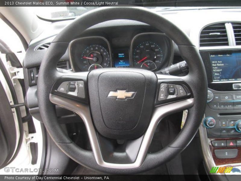 Summit White / Cocoa/Light Neutral 2013 Chevrolet Malibu ECO