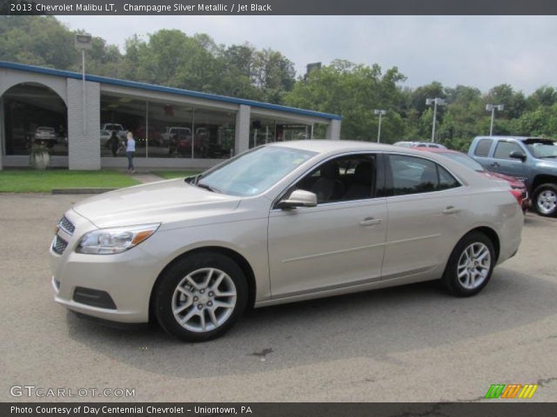 Champagne Silver Metallic / Jet Black 2013 Chevrolet Malibu LT