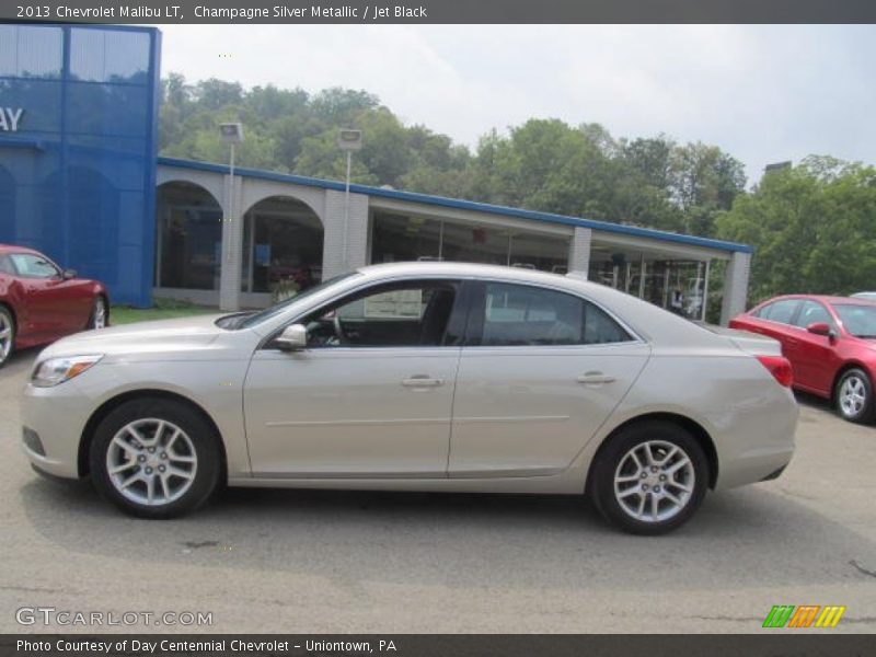 Champagne Silver Metallic / Jet Black 2013 Chevrolet Malibu LT