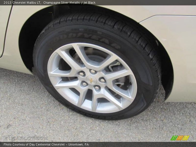 Champagne Silver Metallic / Jet Black 2013 Chevrolet Malibu LT