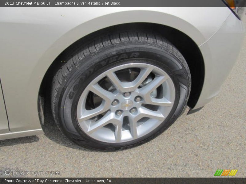 Champagne Silver Metallic / Jet Black 2013 Chevrolet Malibu LT