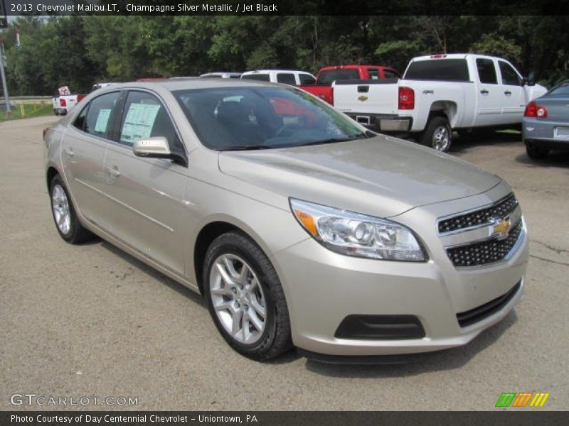 Champagne Silver Metallic / Jet Black 2013 Chevrolet Malibu LT