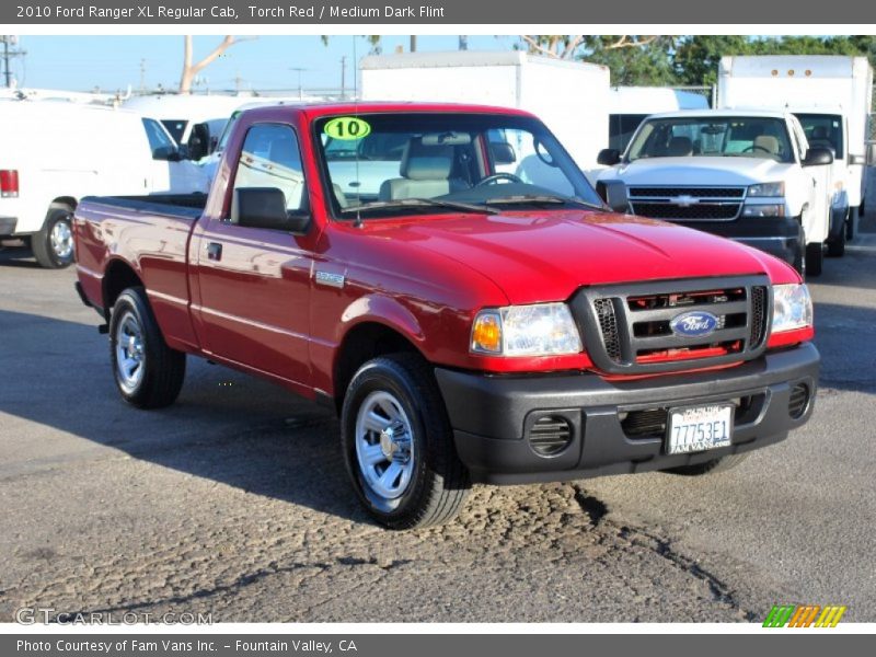 Torch Red / Medium Dark Flint 2010 Ford Ranger XL Regular Cab