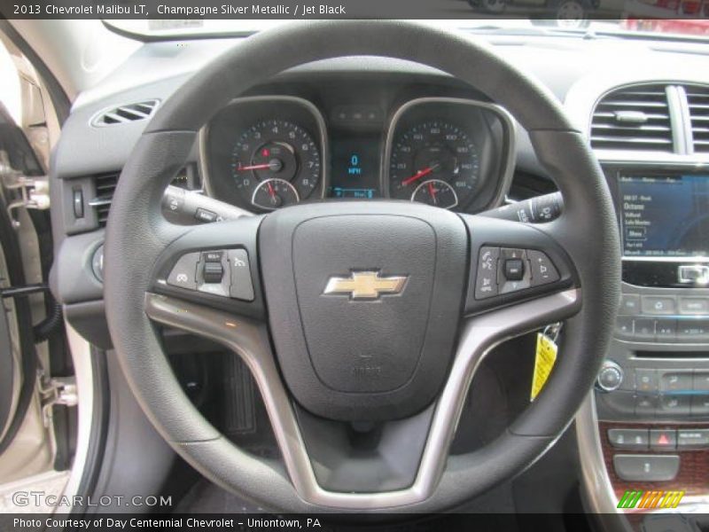 Champagne Silver Metallic / Jet Black 2013 Chevrolet Malibu LT