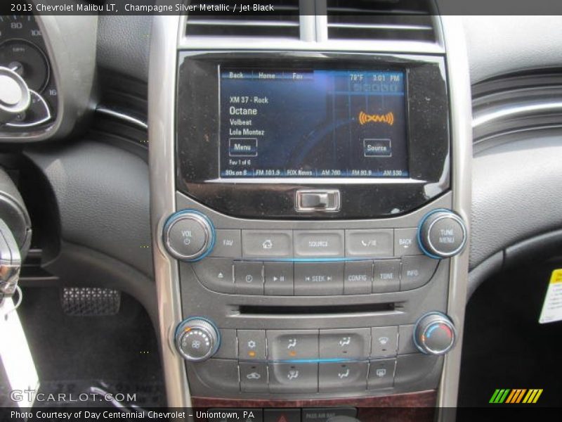 Champagne Silver Metallic / Jet Black 2013 Chevrolet Malibu LT
