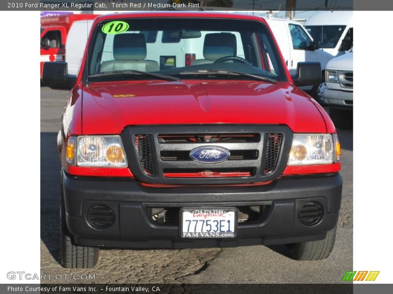 Torch Red / Medium Dark Flint 2010 Ford Ranger XL Regular Cab