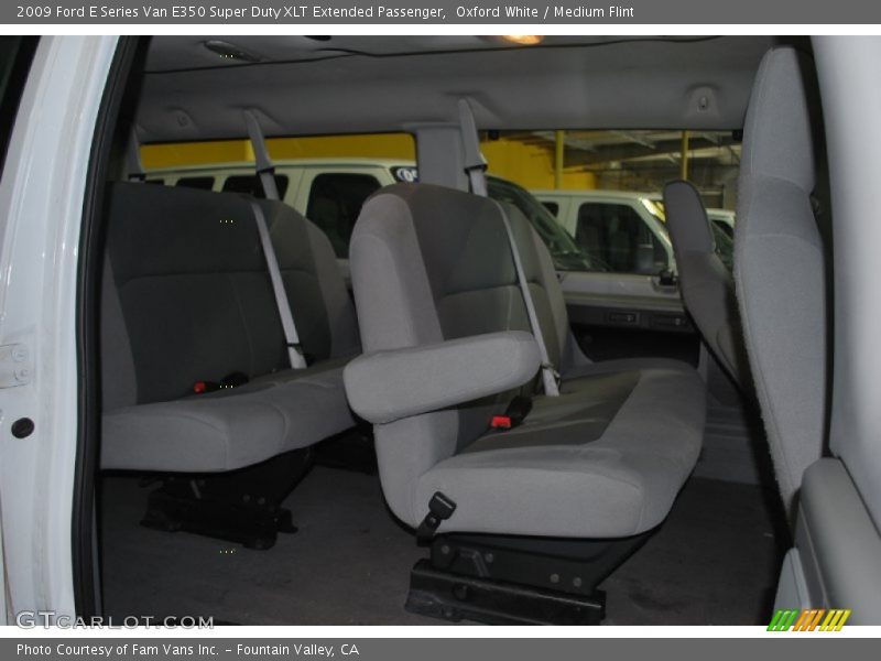 Oxford White / Medium Flint 2009 Ford E Series Van E350 Super Duty XLT Extended Passenger