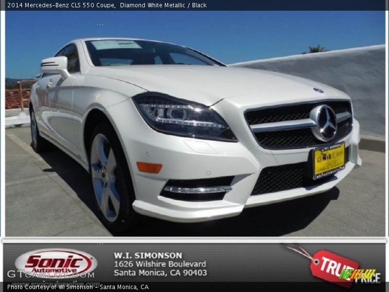 Diamond White Metallic / Black 2014 Mercedes-Benz CLS 550 Coupe