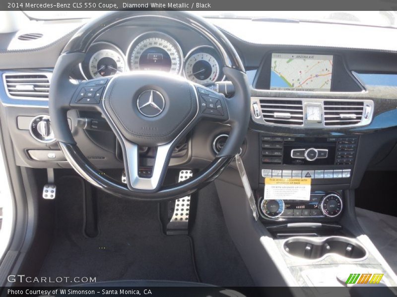 Diamond White Metallic / Black 2014 Mercedes-Benz CLS 550 Coupe
