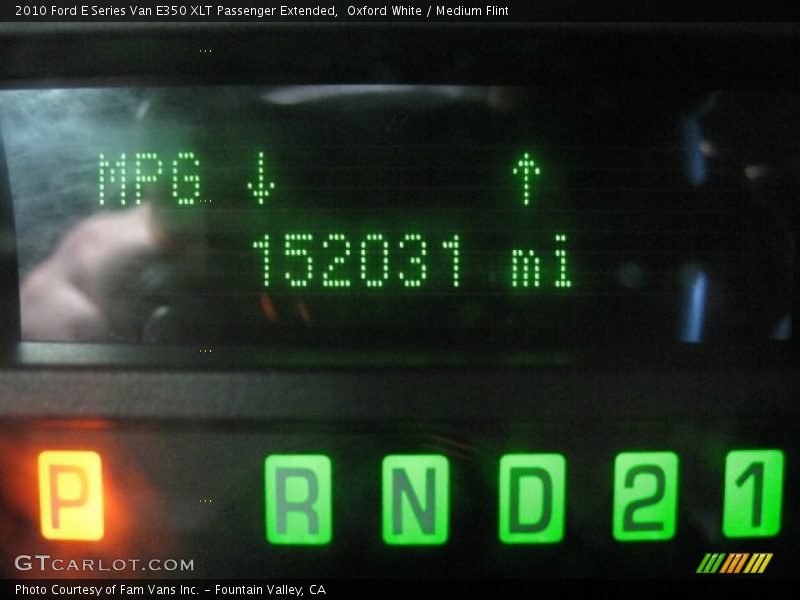 Oxford White / Medium Flint 2010 Ford E Series Van E350 XLT Passenger Extended