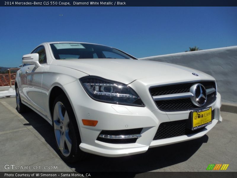 Diamond White Metallic / Black 2014 Mercedes-Benz CLS 550 Coupe