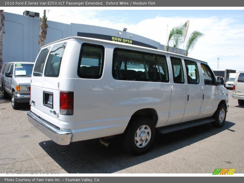 Oxford White / Medium Flint 2010 Ford E Series Van E350 XLT Passenger Extended