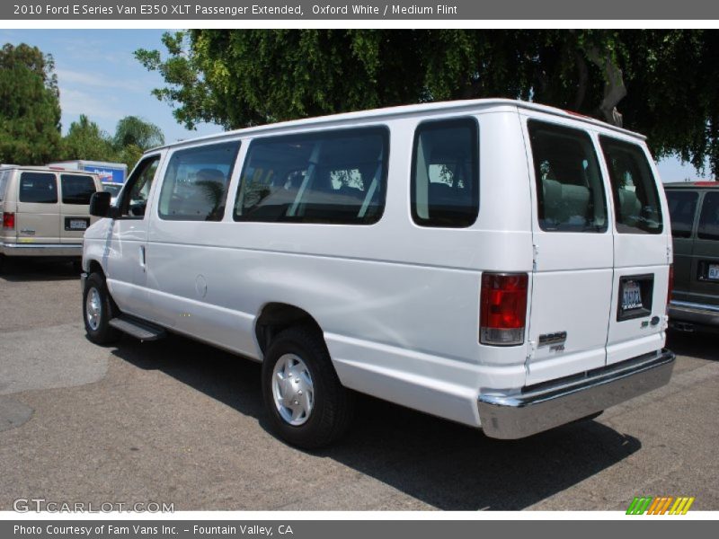 Oxford White / Medium Flint 2010 Ford E Series Van E350 XLT Passenger Extended