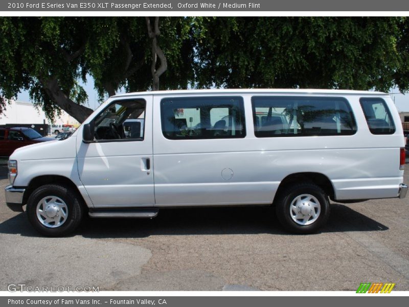 Oxford White / Medium Flint 2010 Ford E Series Van E350 XLT Passenger Extended