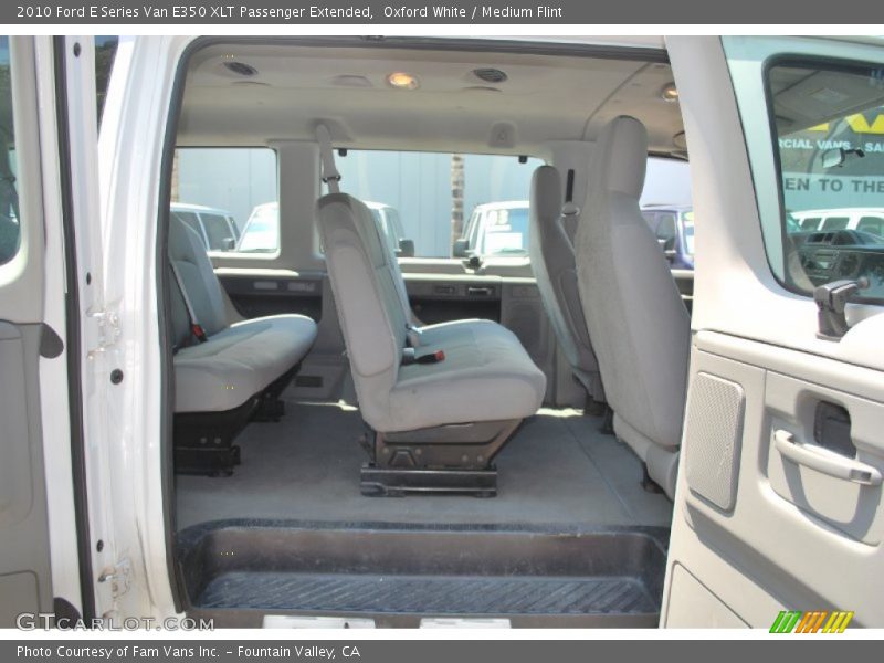 Oxford White / Medium Flint 2010 Ford E Series Van E350 XLT Passenger Extended