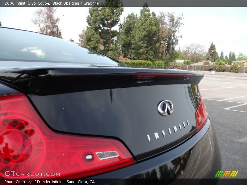 Black Obsidian / Graphite 2006 Infiniti G 35 Coupe