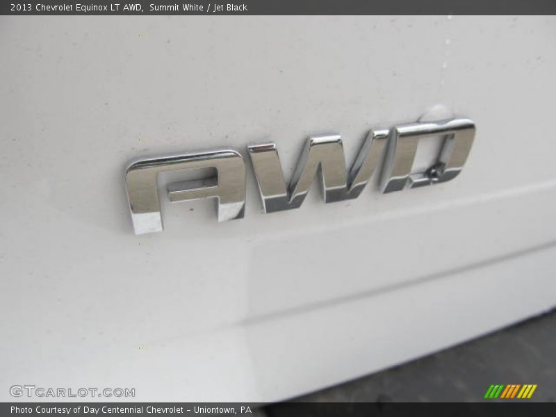 Summit White / Jet Black 2013 Chevrolet Equinox LT AWD