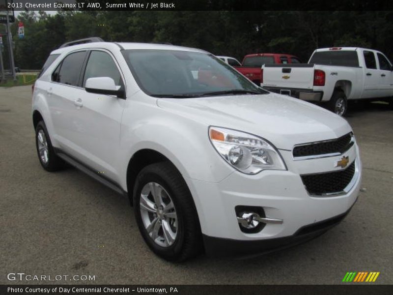 Summit White / Jet Black 2013 Chevrolet Equinox LT AWD