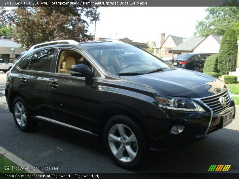 Stargazer Black / Parchment/Espresso Birds Eye Maple 2013 Lexus RX 350 AWD