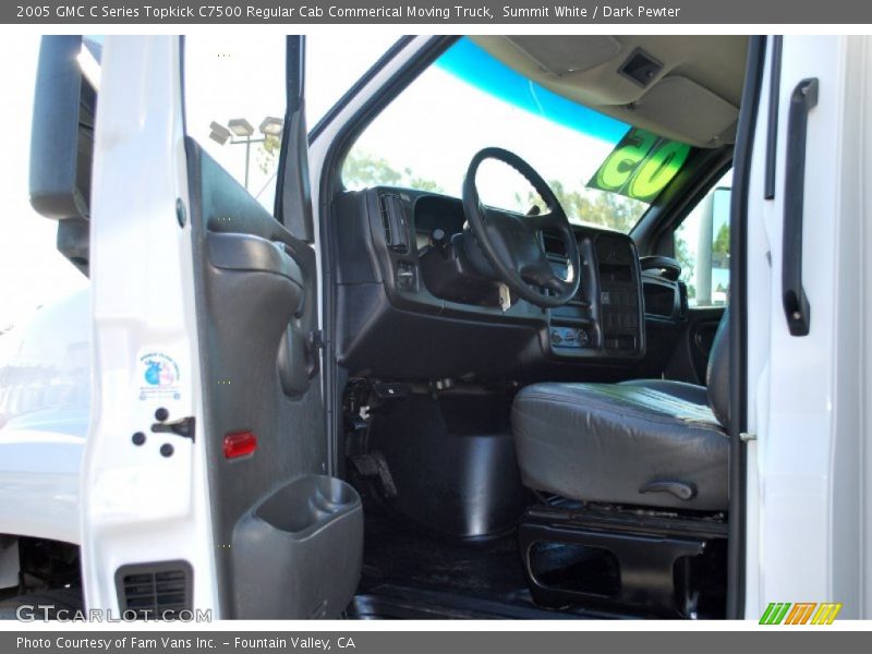 Summit White / Dark Pewter 2005 GMC C Series Topkick C7500 Regular Cab Commerical Moving Truck