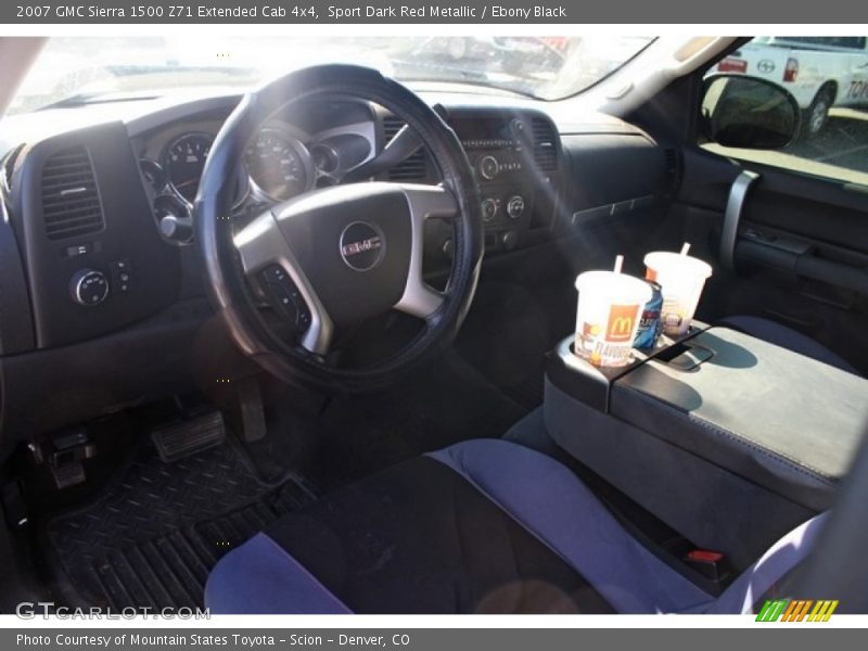 Sport Dark Red Metallic / Ebony Black 2007 GMC Sierra 1500 Z71 Extended Cab 4x4
