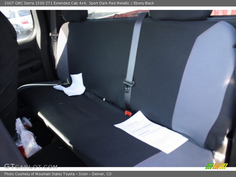 Sport Dark Red Metallic / Ebony Black 2007 GMC Sierra 1500 Z71 Extended Cab 4x4