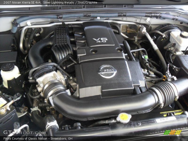 Silver Lightning Metallic / Steel/Graphite 2007 Nissan Xterra SE 4x4